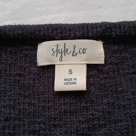 Style&Co Black Sweater Tunic Size S - Picture 4 of 7